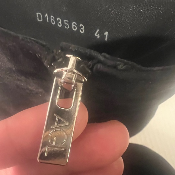 AGL Mimma Pointed Toe Block Heel Black Suede Women’s Bootie SIZE 41EU 9.5US - Picture 13 of 16